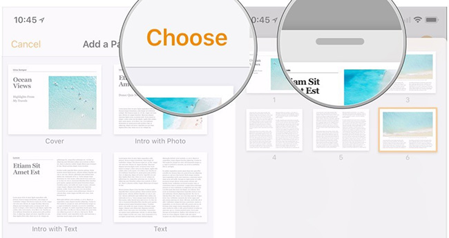 How to create an ebook using Pages application on iPhone and iPad Picture 4