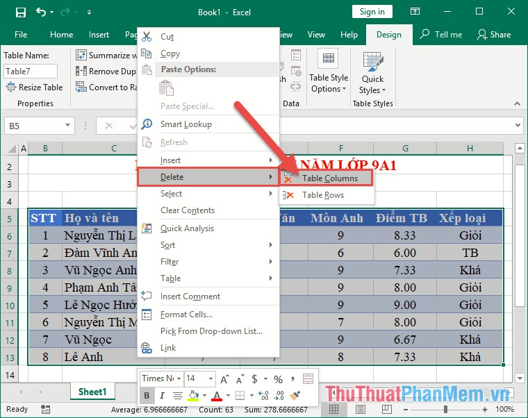 How to create and delete tables in Excel - TipsMake.com