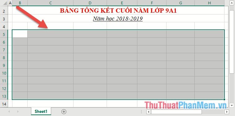 How to create and delete tables in Excel Picture 11