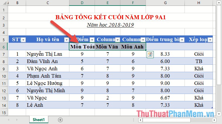 How to create and delete tables in Excel Picture 6
