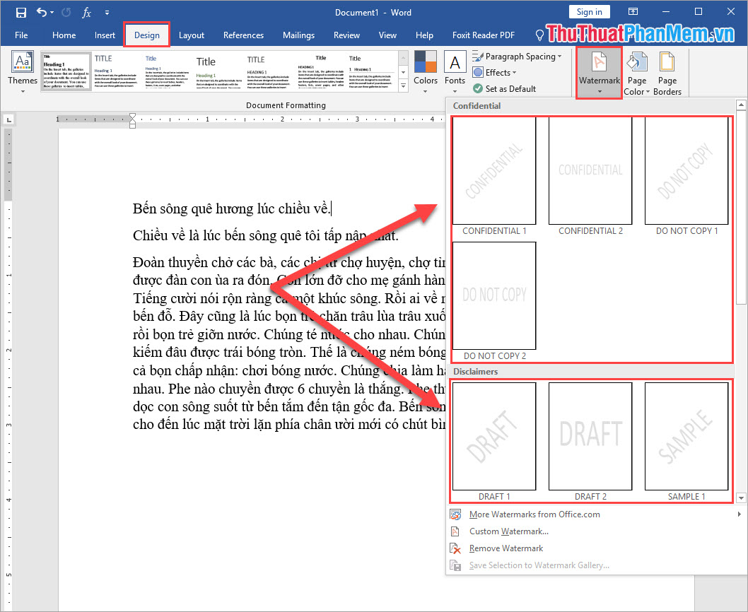 Tutorial Watermark Di Word 2016 Beserta Gambar Tutori 0643