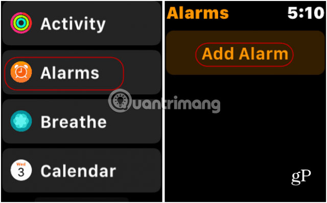 How to create and manage alarms on Apple Watch Picture 1