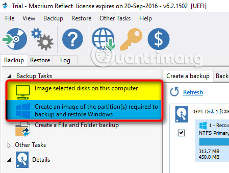 How to create and restore System Image Backup with Macrium Reflect Picture 16