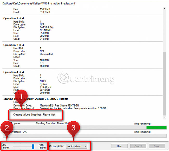 How to create and restore System Image Backup with Macrium Reflect Picture 22