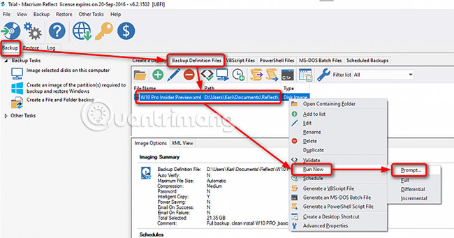 How to create and restore System Image Backup with Macrium Reflect Picture 25