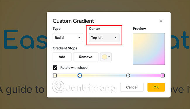 How to create and use custom gradients in Google Slides Picture 14