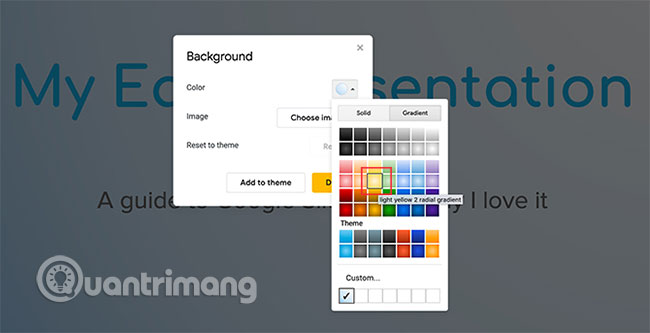 How to create and use custom gradients in Google Slides Picture 4