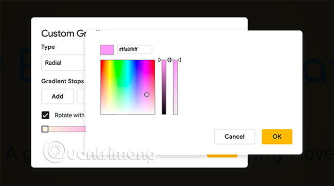 How to create and use custom gradients in Google Slides Picture 9
