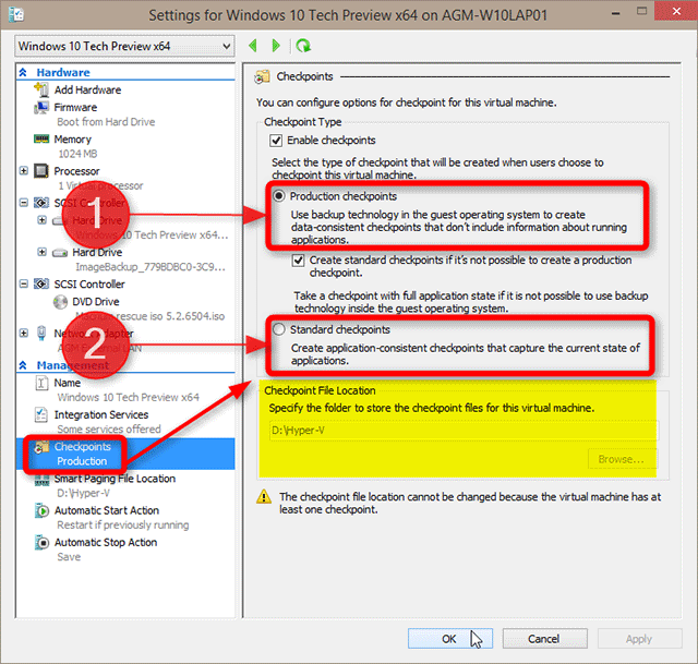 How to create and use Hyper-V checkpoints in Windows 10 Picture 11