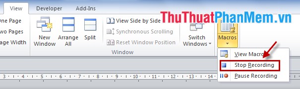 How to create and use macros in Word Picture 8