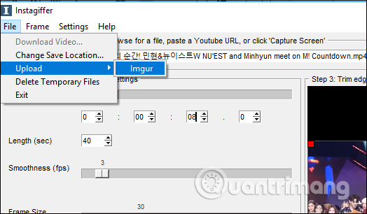 How to create animations with Instagiffer on computer Picture 19