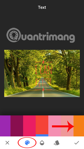 How to create artistic text using Snapseed image editing application Picture 12