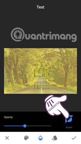 How to create artistic text using Snapseed image editing application Picture 16