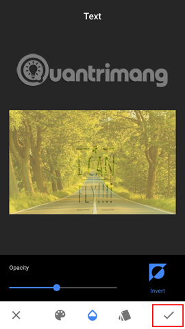 How to create artistic text using Snapseed image editing application Picture 17