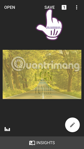 How to create artistic text using Snapseed image editing application Picture 18