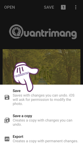 How to create artistic text using Snapseed image editing application Picture 19