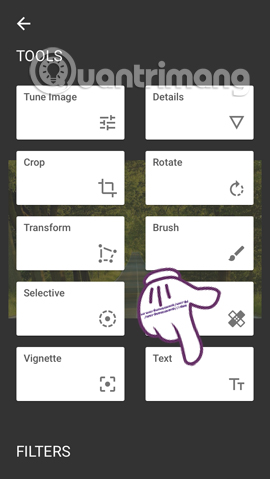 How to create artistic text using Snapseed image editing application Picture 5