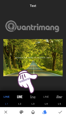 How to create artistic text using Snapseed image editing application Picture 6