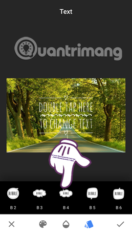 How to create artistic text using Snapseed image editing application Picture 7