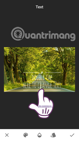 How to create artistic text using Snapseed image editing application Picture 8