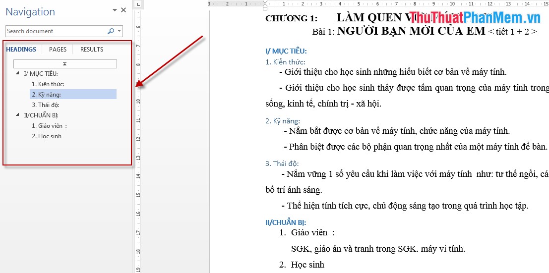 How to create automatic table of contents in Word 2013 Picture 3