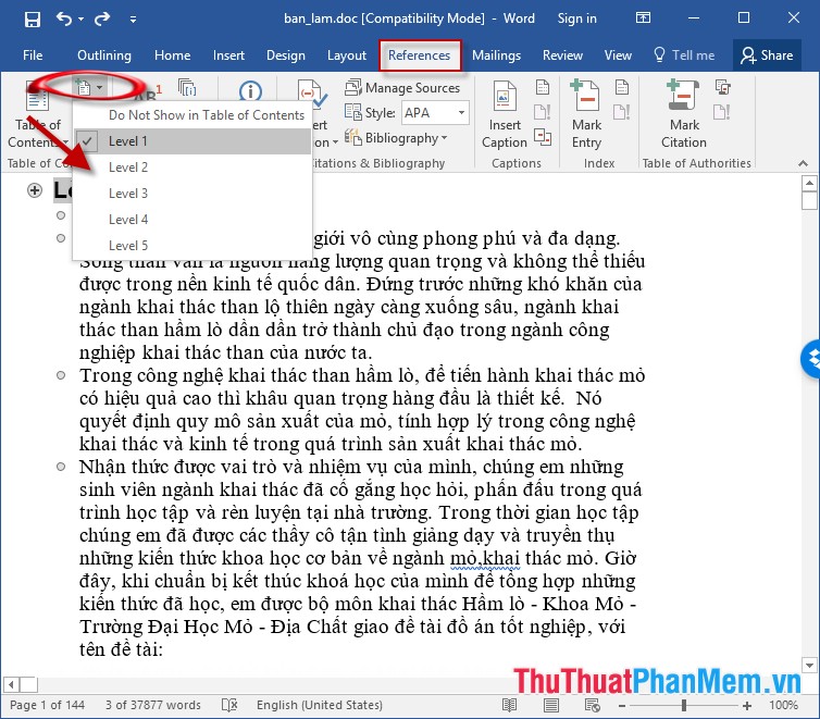 how-to-create-automatic-table-of-contents-in-word-2016