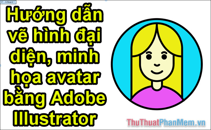 Picture 1 of How to create avatars, avatar illustrations in Adobe Illustrator