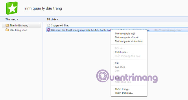 How to create bookmarks on Chrome, Coc Coc and Firefox browsers Picture 11