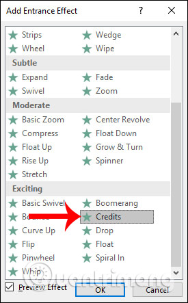 How to create bottom-up scrolling in PowerPoint? Picture 4