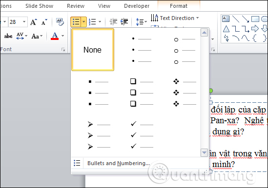 How to create bullets in PowerPoint Picture 8