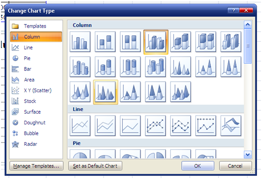 How to create charts in excel 2007 is extremely simple! Picture 12