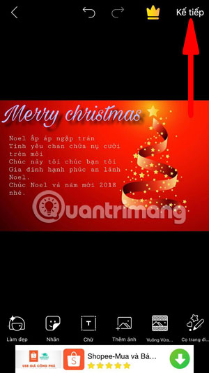 How to create Christmas cards on smartphones Picture 12