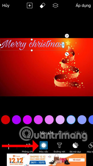 How to create Christmas cards on smartphones Picture 9