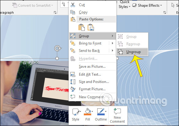 How to create citations for photos in PowerPoint Picture 4