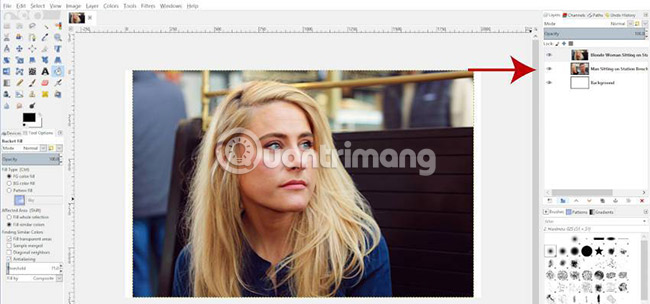 How to create clipping mask in GIMP Picture 5