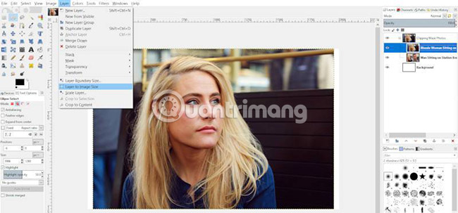 How to create clipping mask in GIMP Picture 9