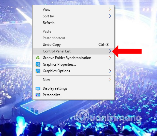 How to create Control Panel List in the right-click menu Picture 11