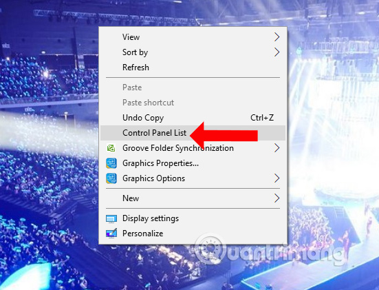 How to create Control Panel List in the right-click menu Picture 9