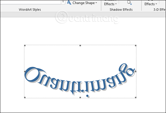 How to create curved typefaces in Word Picture 5