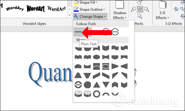 How to create curved typefaces in Word Picture 6