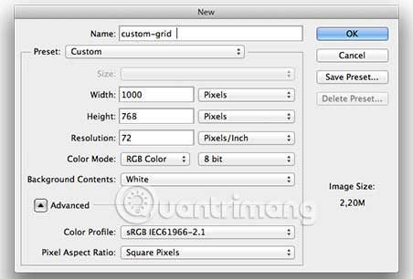 How to create custom grid systems in Photoshop Picture 4