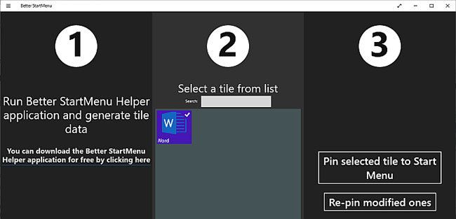 create live tiles windows 10