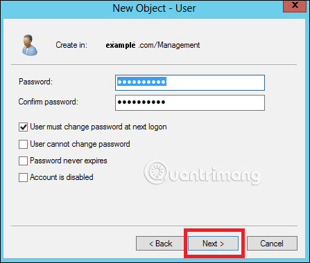 How to create DC Accounts in Windows Server 2012 Picture 6