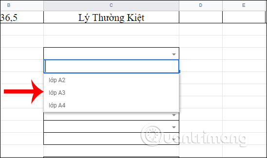 How to create drop down lists on Google Sheets Picture 6
