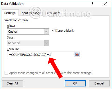How to create duplicate data entry notifications on Excel Picture 2