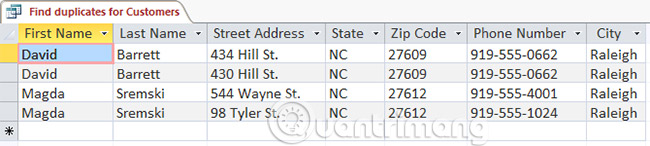 How to create duplicate search queries in Access 2016 Picture 7