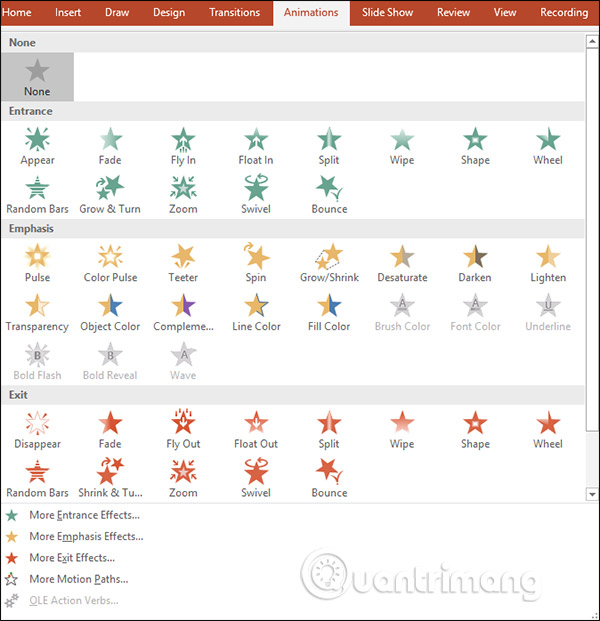 How to create effects for photos on PowerPoint Picture 3