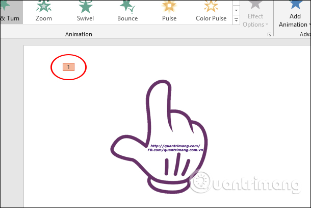How to create effects for photos on PowerPoint Picture 4