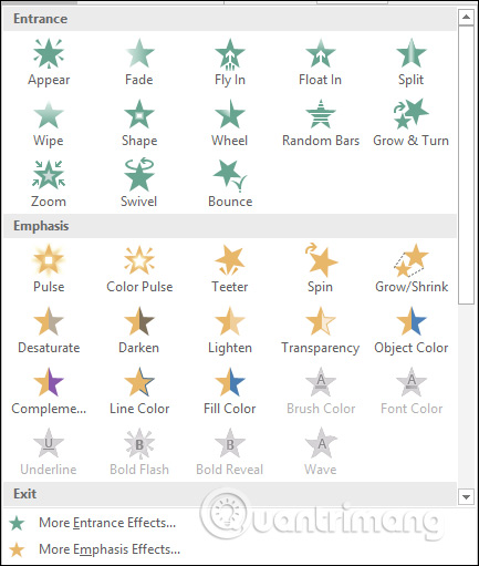 How to create effects for photos on PowerPoint Picture 6