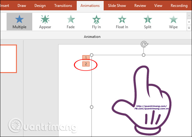 How to create effects for photos on PowerPoint Picture 7